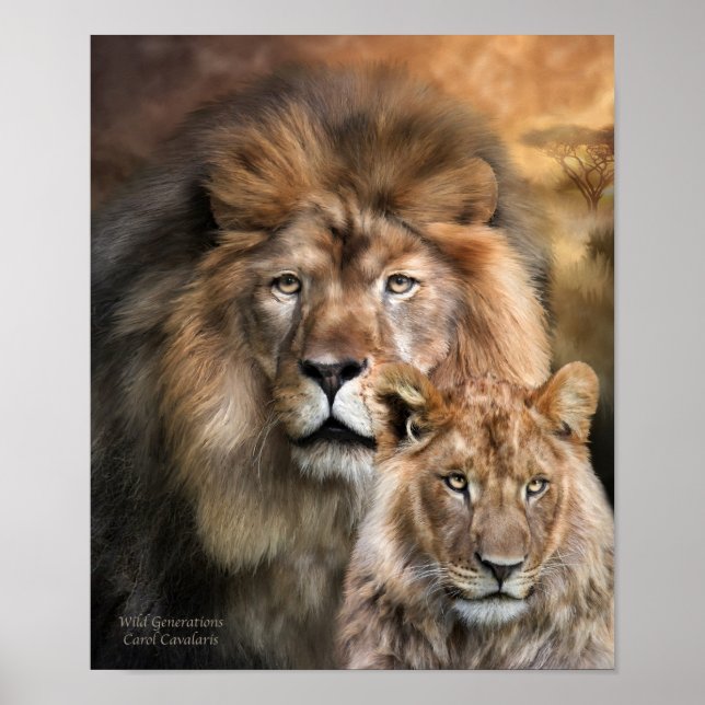 Affiche Afrique - Wild Generations Art Poster/Imprimer (Devant)