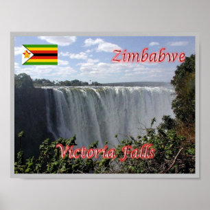 Affiche Afrique - Zimbabwe - Chutes Victoria