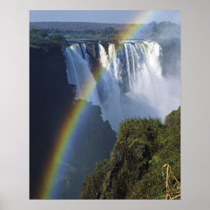 Affiche Afrique, Zimbabwe, Chutes Victoria
