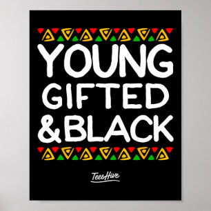 Affiche Afro-Américain Afro-Américain Cadeau Et Noir