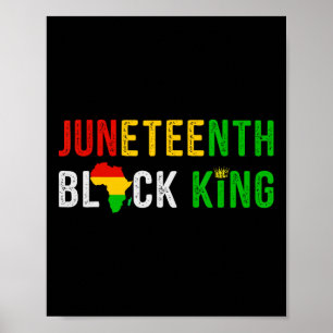 Affiche Afro-Américain Liberté Histoire des Noirs 19 juin