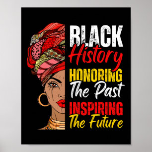 Affiche Afro Girl Honoring Past Inspirant Future Black Son