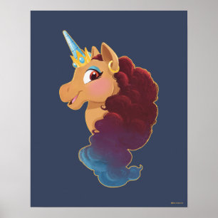 Affiche Afro Unicorn   Divine la licorne