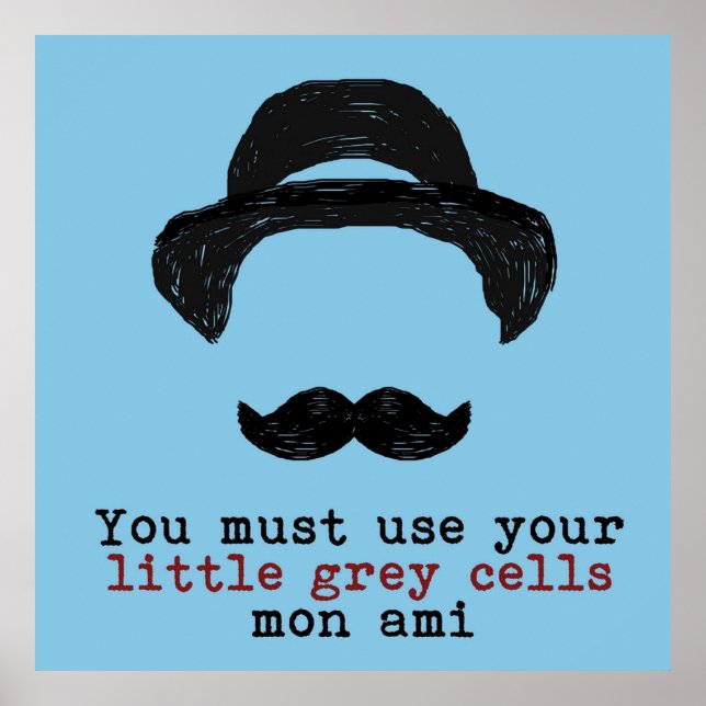 Affiche Agatha Christie Hercule Poirot Petites Cellules Gr (Devant)