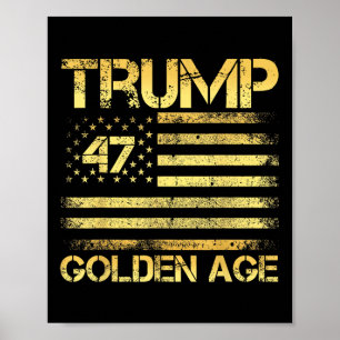 Affiche Age D'Or 2025 Trump - États-Unis - Age D'Or De L'A