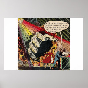 Affiche Age d'or vintage d'horreur bandes dessinées, effra