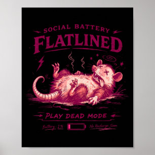 Affiche Agence gouvernementale Batterie à plat Play