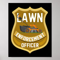 Agent de l'application de la loi de la pelouse de
