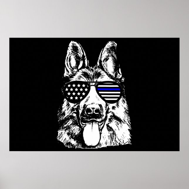Affiche Agent de police German Shepherd (Devant)