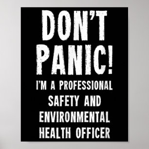 Affiche Agent De Santé De l'environnement Et De Sécurité