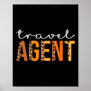 Affiche Agent de voyage leopard Squad mignonne Automne Mer
