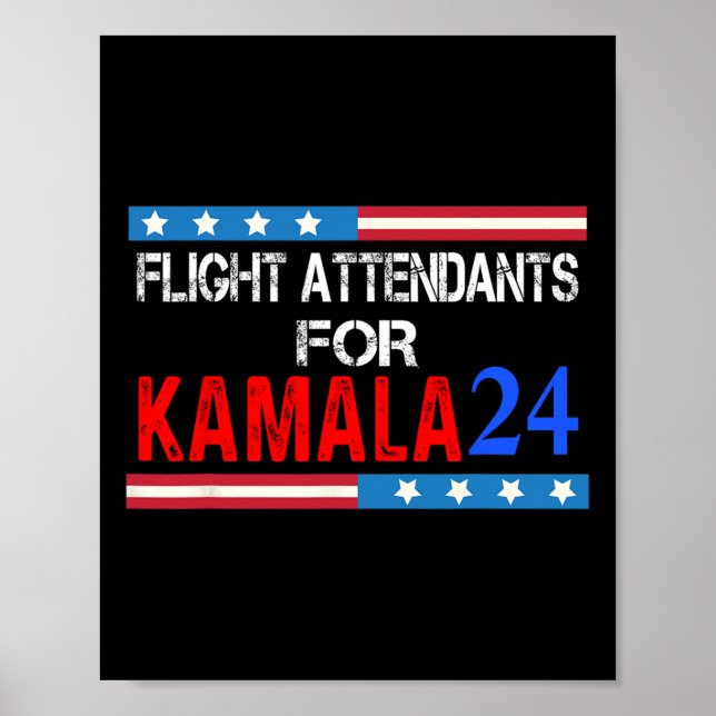Affiche Agents De Vol Pour Kamala Harris 2024 (Devant)