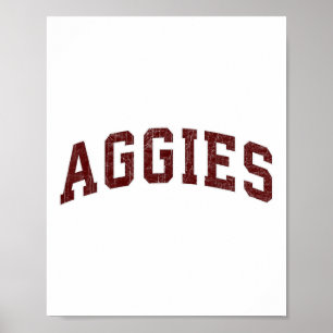 Affiche Aggies Amateurs Aggies Souvenir Hommes Femmes Enfa