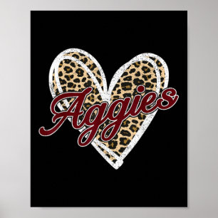 Affiche Aggies personnalisées rétrogrades Hommes Femmes En