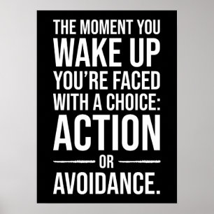 Affiche Agir - Gymnase, Hustère, Motivation du succès