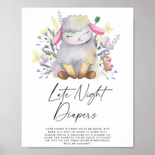 Affiche Agneau - Jeu des couches de fin de nuit