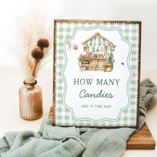 Affiche Agricoles locales Marché Baby Combien de bonbons