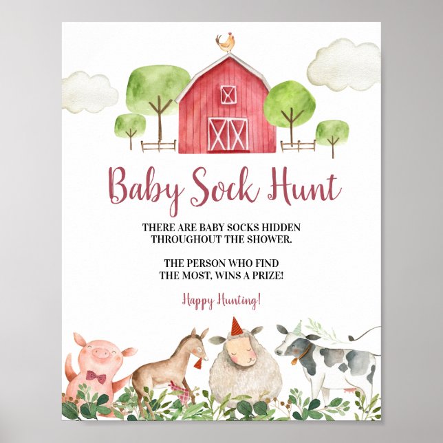 Affiche Agritourisme Animaux Barnyard Baby Chasse de choq  (Devant)
