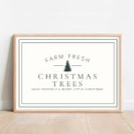 Affiche Agritourisme Fraîches Arbres de Noël<br><div class="desc">Nous ajoutons toujours de nouveaux designs chaque jour !</div>