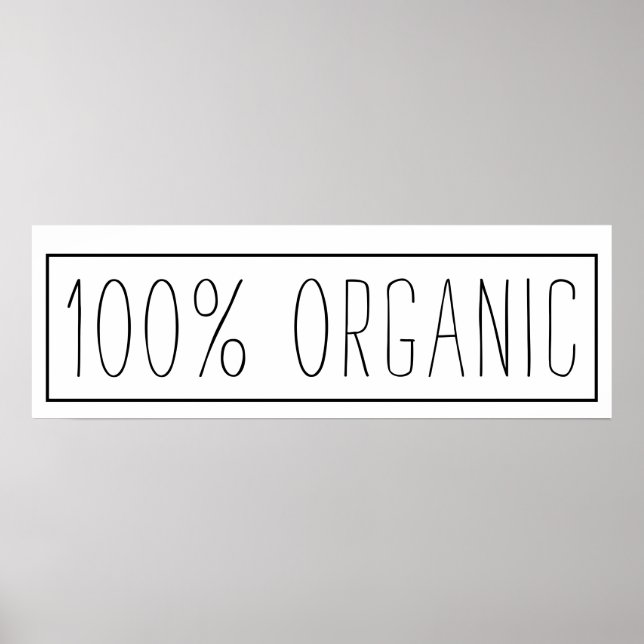 Affiche Agritourisme inspiré 100% bio (Devant)