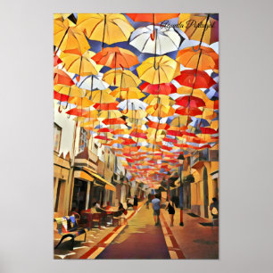 Affiche Agueda Umbrella Sky Portugal
