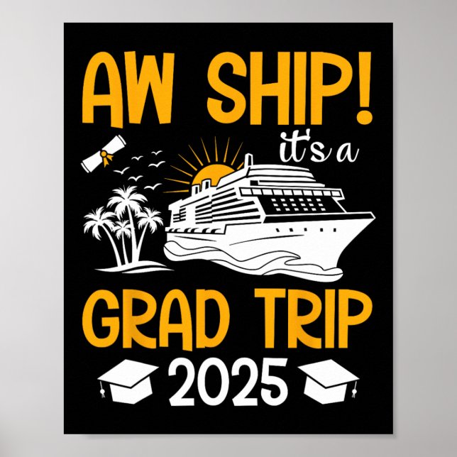 Affiche Ah Bateau C'est Un Voyage De Remise Des Diplômes 2 (Devant)