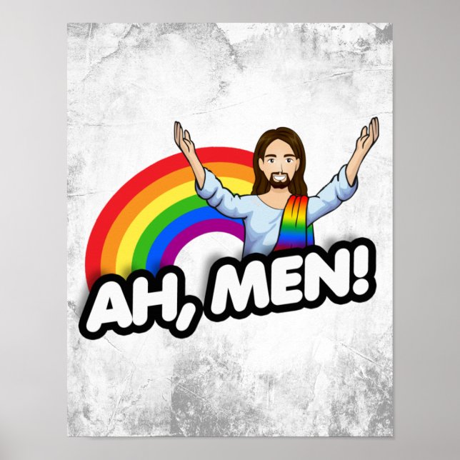 Affiche Ah Men - Rainbow Jesus (Devant)