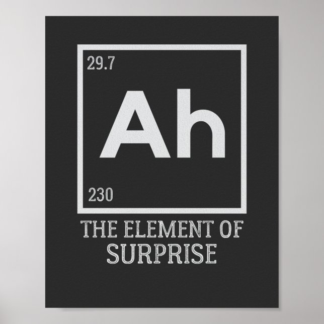 Affiche Ah the Element of surprises (Devant)