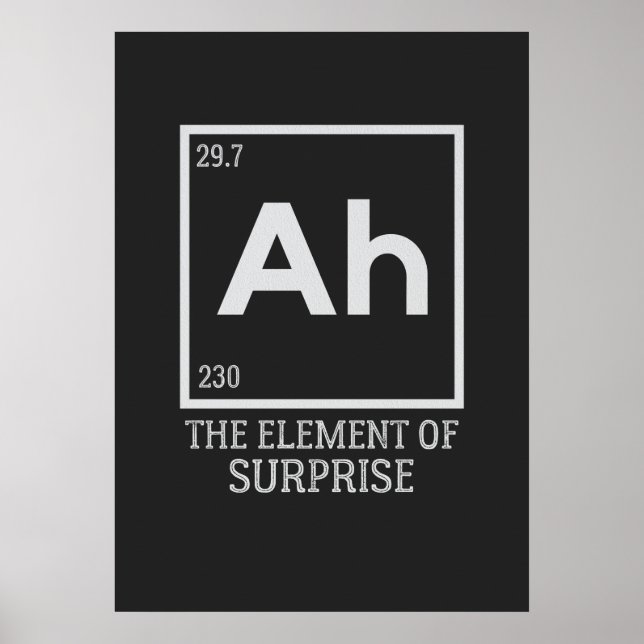 Affiche Ah the Element of surprises (Devant)
