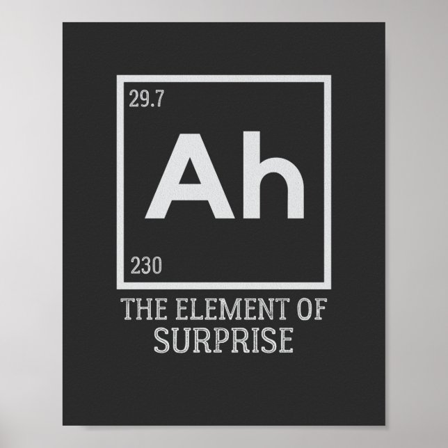 Affiche Ah the Element of surprises (Devant)