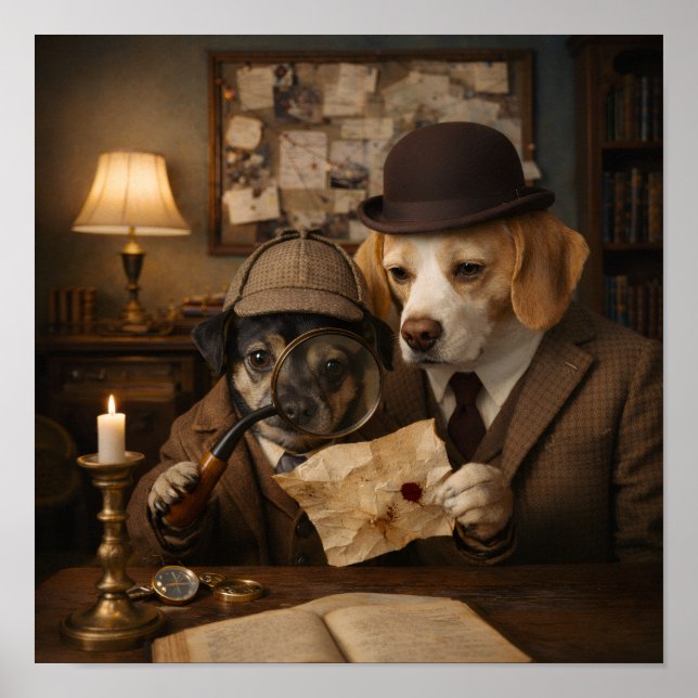 Affiche "Aha, A Clue!" (Devant)