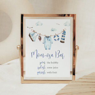 Affiche Ahoy Baby shower nautique Maman Osa Bar
