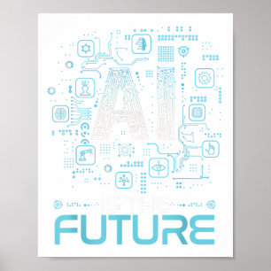 Affiche Ai Est Le Futur Don Artificiel D'Intelligence _ Un