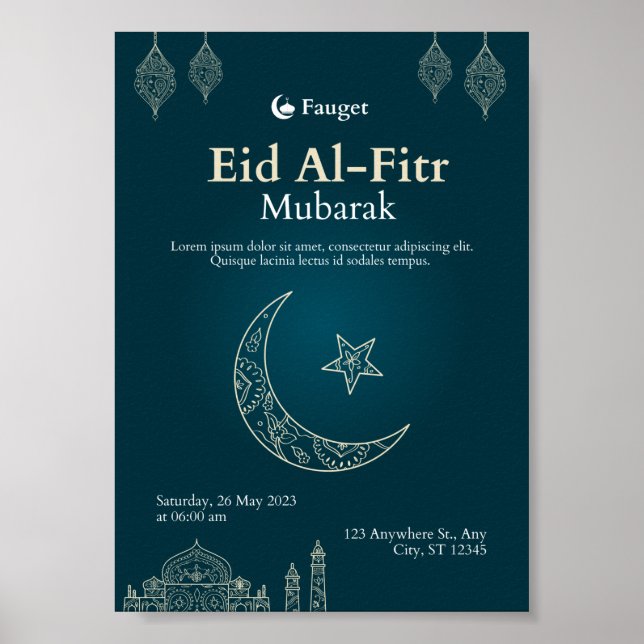 Affiche Aïd Al-Fitr (Devant)