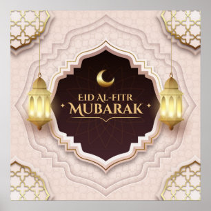 Affiche Aïd el-Fitr Moubarak