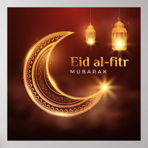 Affiche Aïd el-Fitr Moubarak