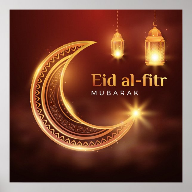 Affiche Aïd el-Fitr Moubarak (Devant)