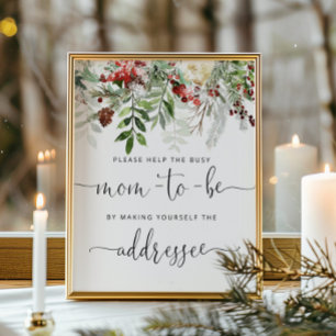 Affiche Aide à feuillage persistant à la maman occupée Adr