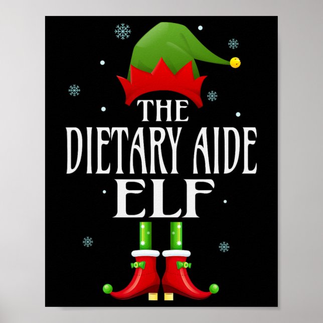 Affiche Aide alimentaire Elf Xmas drôle Famille correspond (Devant)