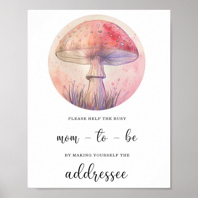 Affiche Aide d'automne pour les parents occupés Adresse d' (Devant)