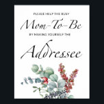 Affiche Aide d'automne pour les parents occupés Adresse d'<br><div class="desc">Automne Aidez la Maman-to-be occupée à s'adresser à une enveloppe Poster. Voir le lien de collection sur cette page pour voir tous les éléments correspondants dans cette belle conception.</div>