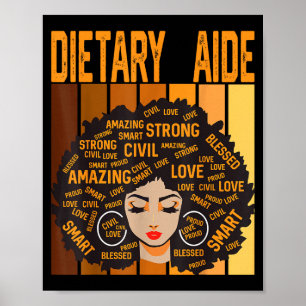 Affiche Aide diététique Puissant Mois de l'histoire des No
