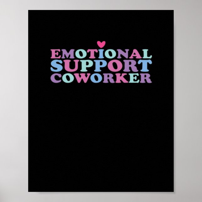 Affiche Aide émotionnelle Coworker Chill Mème et Viral (Devant)