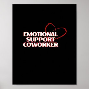 Affiche Aide émotionnelle Coworker Classic - Bestie de tra