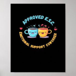Affiche Aide émotionnelle Coworker Classic Chilling