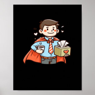 Affiche Aide émotionnelle Coworker classique Mème Viral