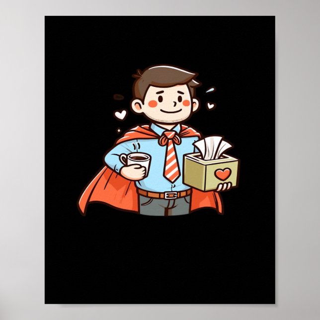 Affiche Aide émotionnelle Coworker classique Mème Viral (Devant)