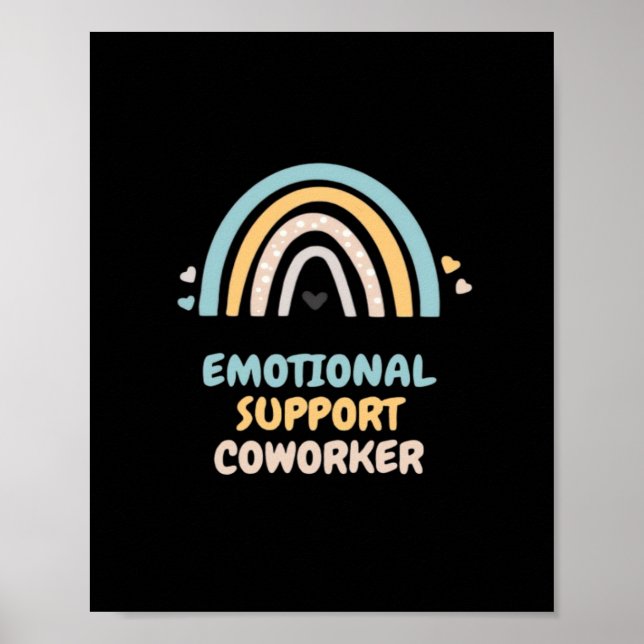 Affiche Aide émotionnelle Coworker Classique Mème Viral et (Devant)