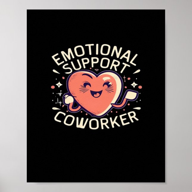 Affiche Aide émotionnelle Coworker drôle Sloth et devis (Devant)