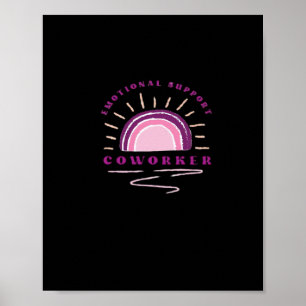 Affiche Aide émotionnelle Coworker essentiel